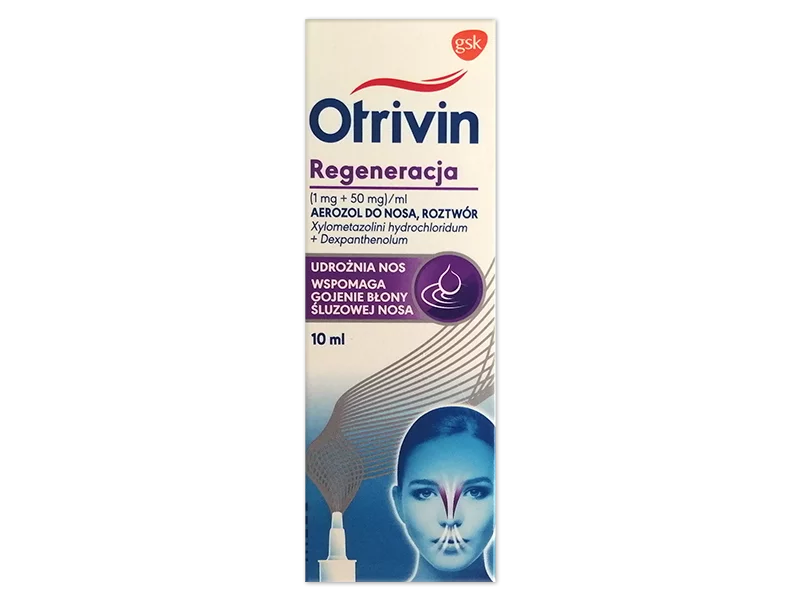 Zdjęcie Otrivin Regeneracja, aerozol do nosa, 1 mg+50 mg/1 ml