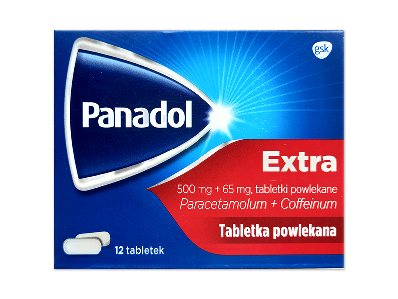 Panadol Extra, tabletki powlekane, 500 mg+65 mg