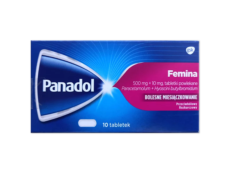 Zdjęcie Panadol Femina, tabletki powlekane, 500 mg+10 mg