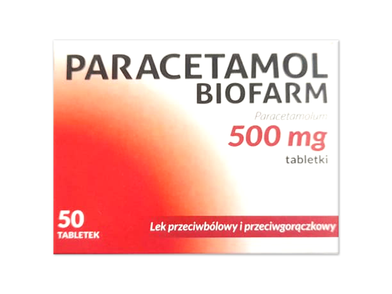 Paracetamol Biofarm, tabletki, 500 mg