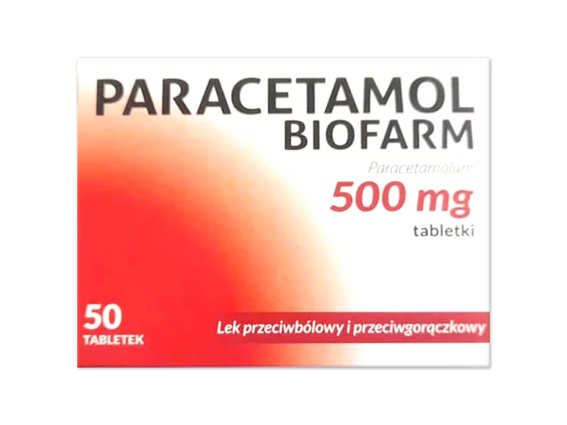 Zdjęcie Paracetamol Biofarm, tabletki, 500 mg