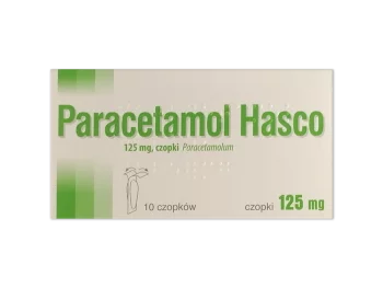 Zdjęcie produktu Paracetamol Hasco, czopki, 125 mg