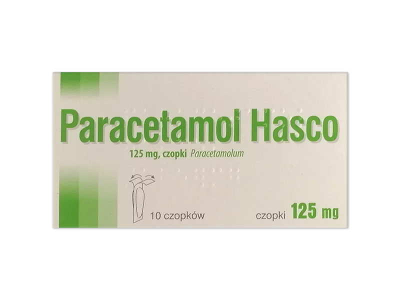 Zdjęcie Paracetamol Hasco, czopki, 125 mg