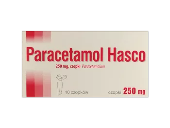 Zdjęcie produktu Paracetamol Hasco, czopki, 250 mg