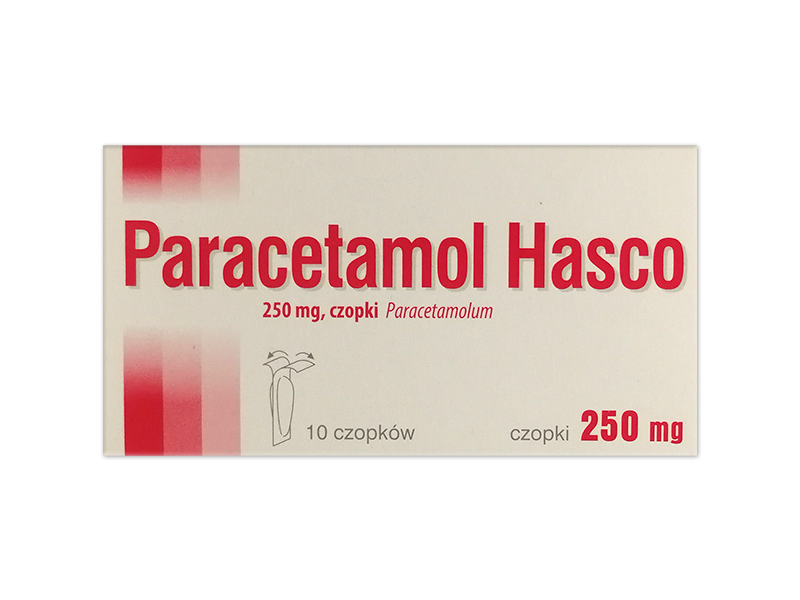 Paracetamol Hasco, czopki, 250 mg