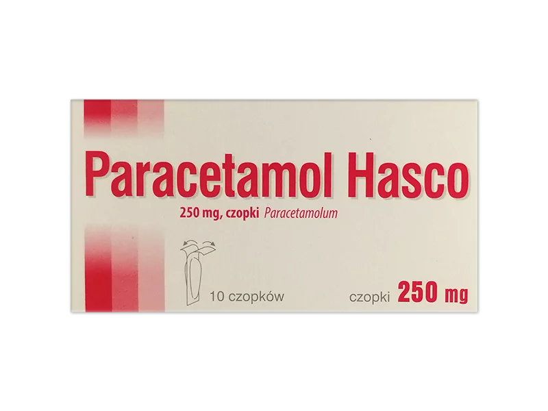 Zdjęcie Paracetamol Hasco, czopki, 250 mg