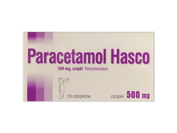 Zdjęcie produktu Paracetamol Hasco, czopki, 500 mg