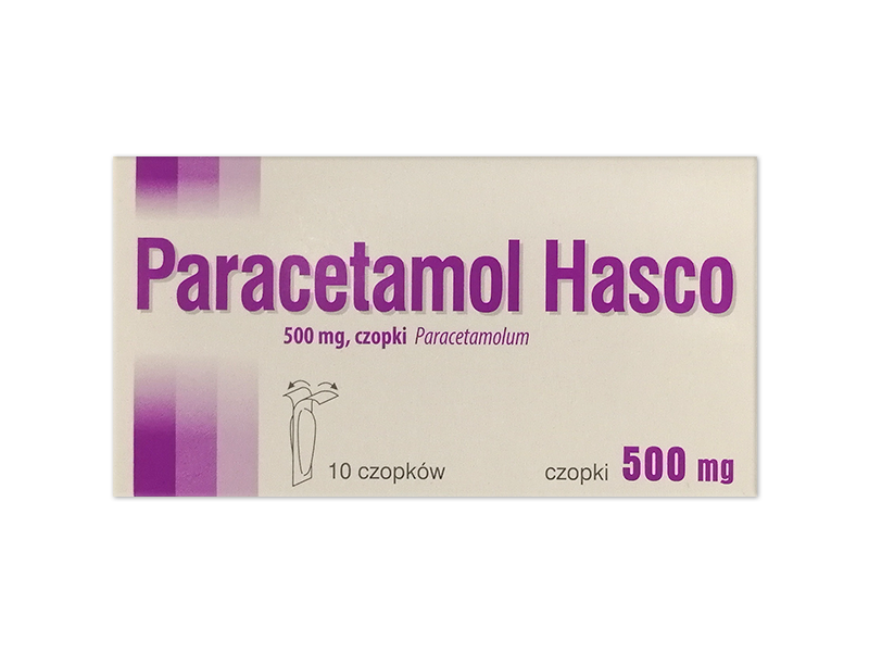 Paracetamol Hasco, czopki, 500 mg