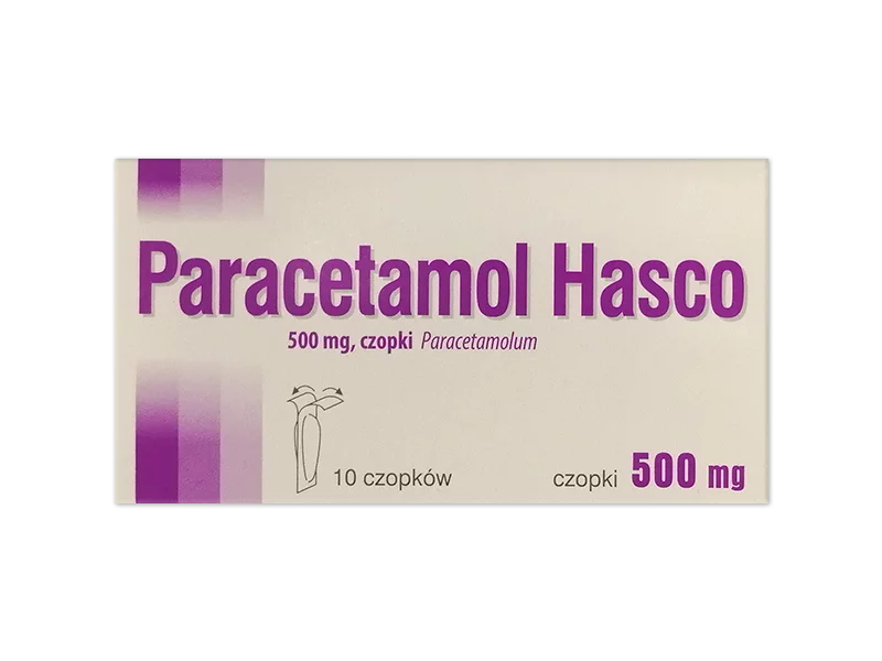 Zdjęcie Paracetamol Hasco, czopki, 500 mg