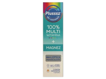 Zdjęcie produktu Plusssz 100% Multiwitamina + Magnez, tabletki musujące