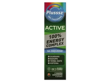 Zdjęcie produktu Plusssz Active 100% Energy Complex, tabletki musujące