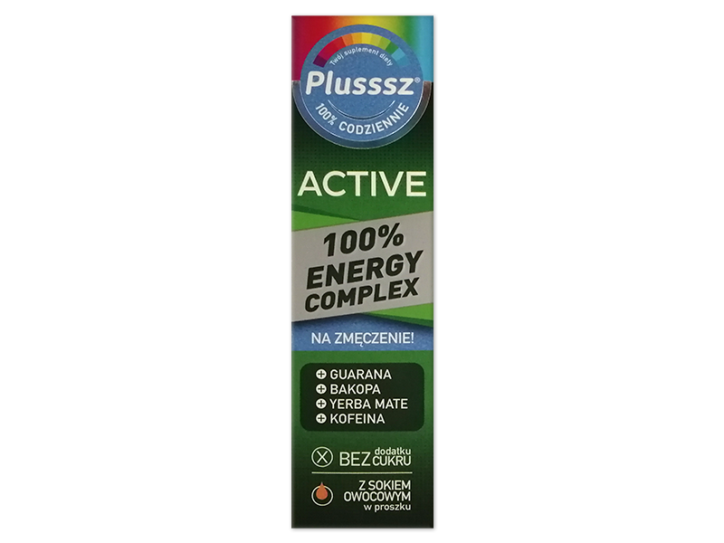 Plusssz Active 100% Energy Complex, tabletki musujące