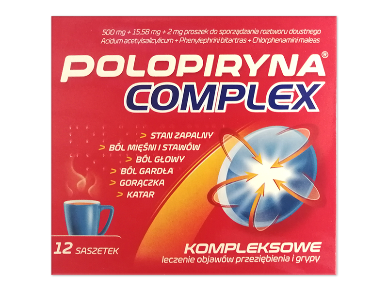 Polopiryna Complex, saszetki, 500 mg+15,58 mg+2 mg