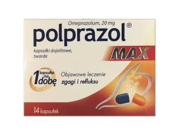 Zdjęcie produktu Polprazol Max, kapsułki dojelitowe, 20 mg