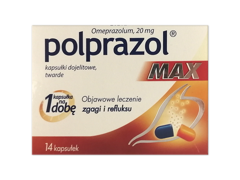 Polprazol Max, kapsułki dojelitowe, 20 mg