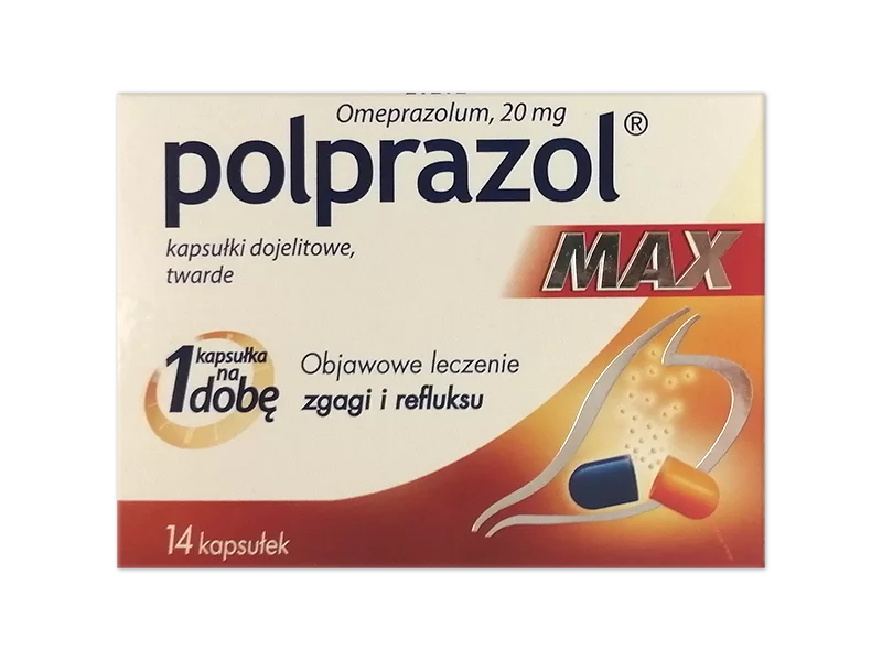 Zdjęcie Polprazol Max, kapsułki dojelitowe, 20 mg