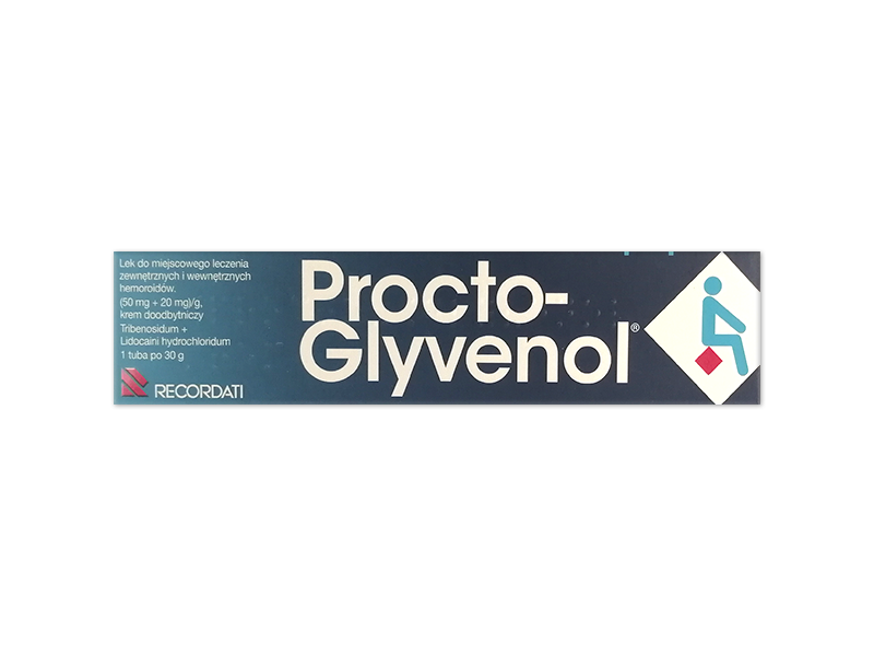 Procto-Glyvenol, krem doodbytniczy, 50 mg+20 mg/1 g