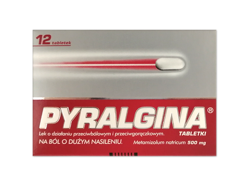 Pyralgina, tabletki, 500 mg