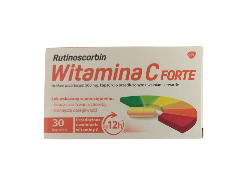 Rutinoscorbin Witamina C Forte, kapsułki, 500 mg