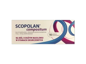 Zdjęcie produktu Scopolan Compositum, tabletki powlekane, 10 mg+250 mg