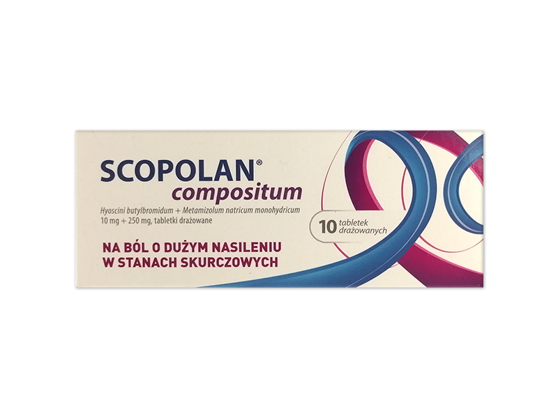 Scopolan Compositum, tabletki powlekane, 10 mg+250 mg