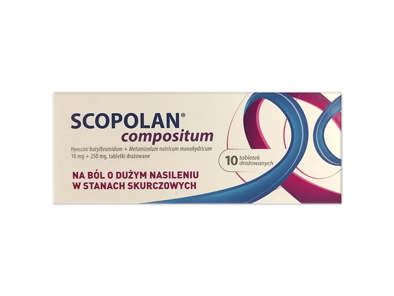 Zdjęcie Scopolan Compositum, tabletki powlekane, 10 mg+250 mg