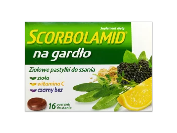 Zdjęcie produktu Scorbolamid na gardło, pastylki do ssania