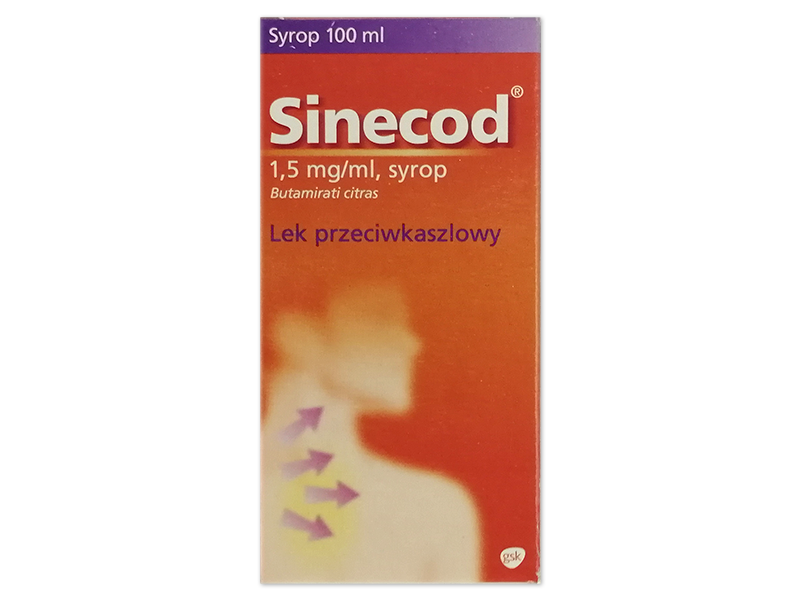 Sinecod, syrop, 1,5 mg/ml