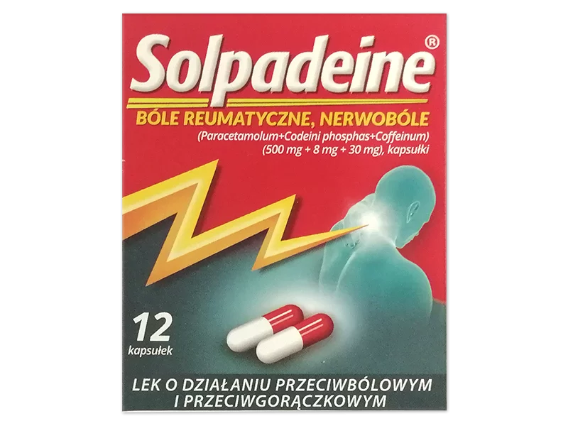 Zdjęcie Solpadeine, kapsułki, 500 mg+30 mg+8 mg