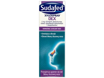 Zdjęcie produktu Sudafed XyloSpray Dex, aerozol do nosa, 1 mg/ml