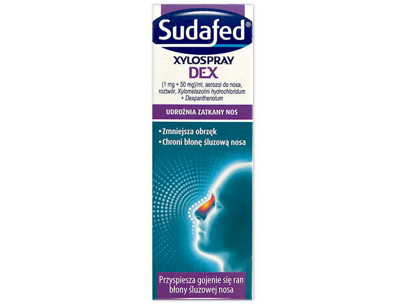 Sudafed XyloSpray Dex, aerozol do nosa, 1 mg/ml