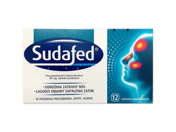 Zdjęcie produktu Sudafed, tabletki powlekane, 60 mg