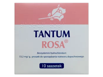 Zdjęcie produktu Tantum Rosa, proszek do sporządzania roztworu dopochwowego, 53,2 mg/g