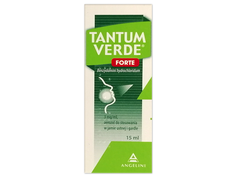 Tantum Verde Forte, aerozol do jamy ustnej, 3 mg/ml