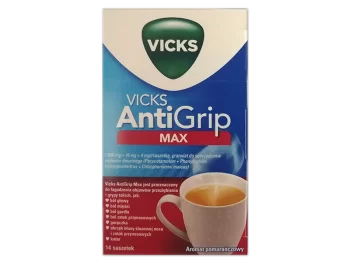 Zdjęcie produktu Vicks AntiGrip Max, saszetki, 1000 mg+15,58 mg+4 mg