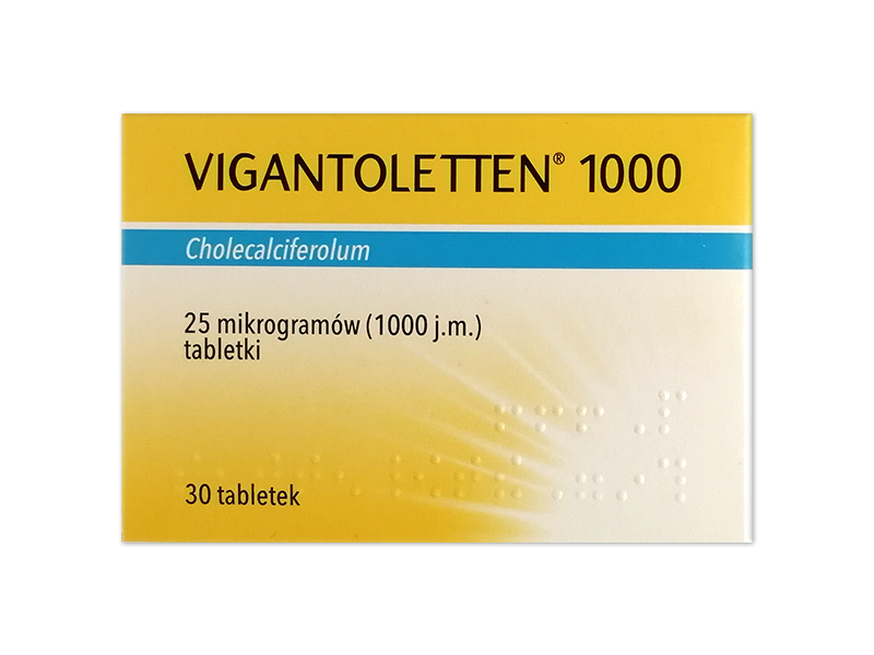 Vigantoletten 1000, tabletki, 1000 j.m.