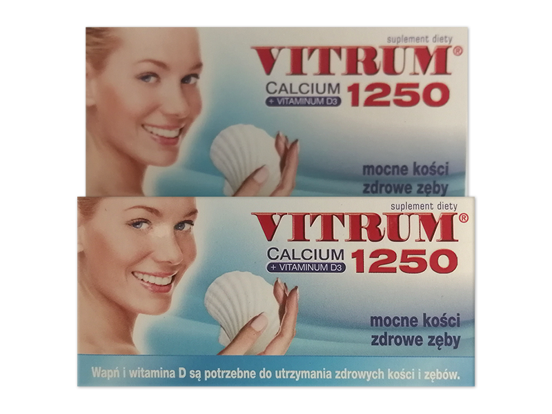 Vitrum Calcium 1250 + Vitaminum D3, tabletki