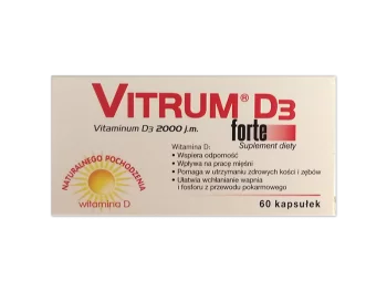 Zdjęcie produktu Vitrum D3 Forte, kapsułki, 2000 j.m.