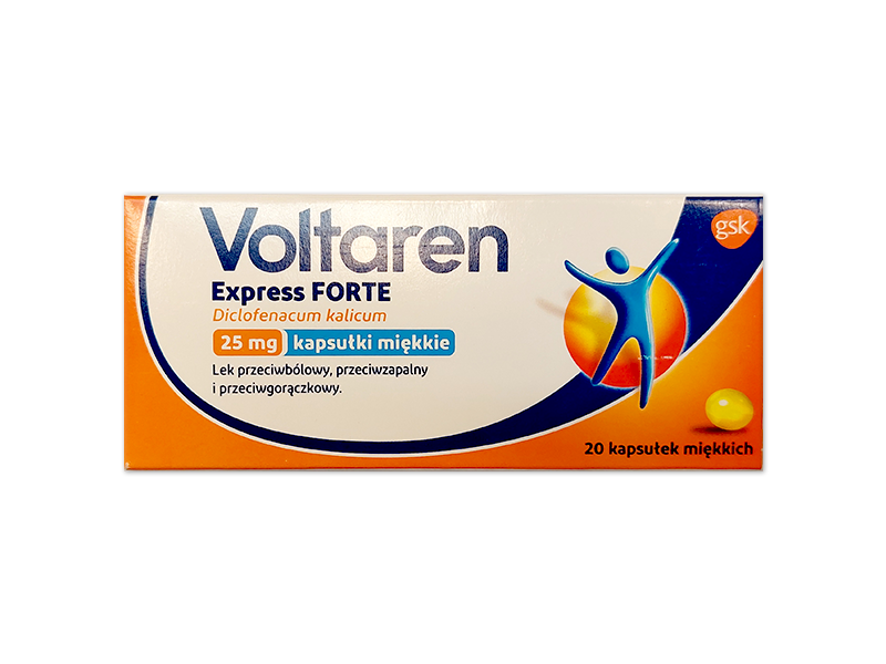 Voltaren Express Forte, kapsułki miękkie, 25 mg