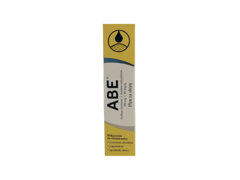 ABE,  płyn na skórę, 89 mg+89 mg/g