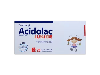 Zdjęcie produktu Acidolac Junior, misio-tabletki, smak truskawkowy