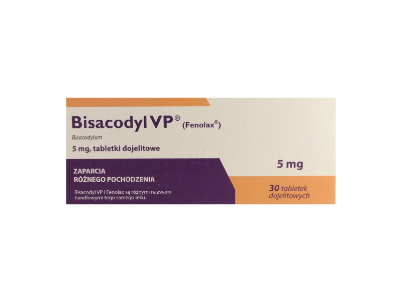 Bisacodyl VP, tabletki dojelitowe, 5 mg