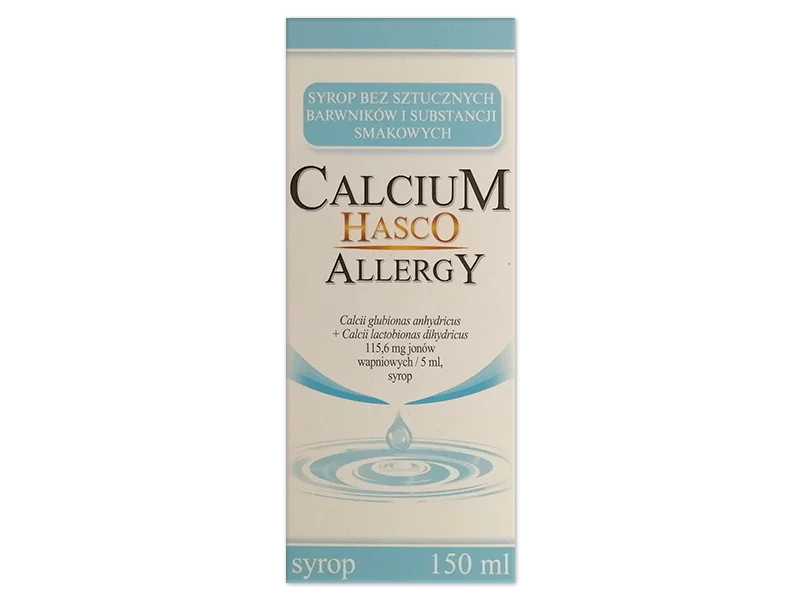 Zdjęcie Calcium Hasco Allergy, syrop, 115,6 mg/5 ml