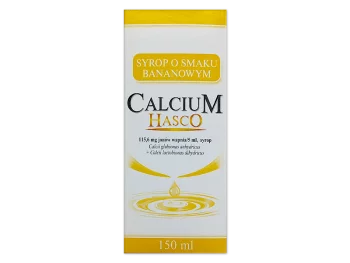 Zdjęcie produktu Calcium Hasco, syrop o smaku bananowym, 115,6 mg/5ml