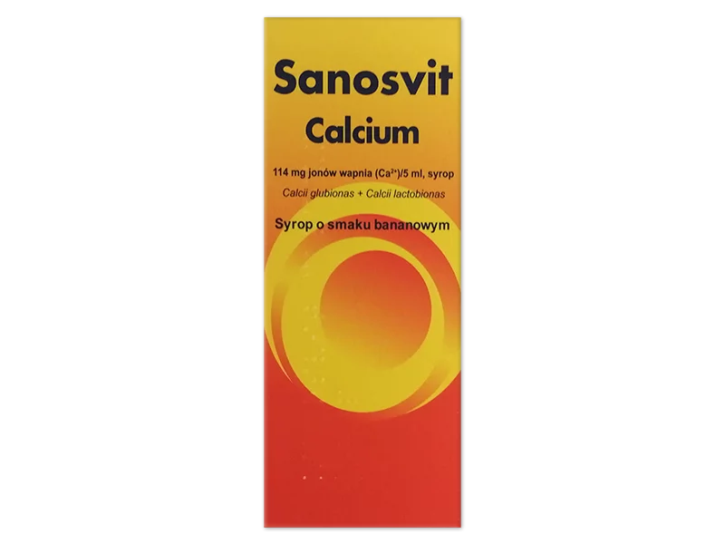 Zdjęcie Calcium Sanosvit, syrop bananowy