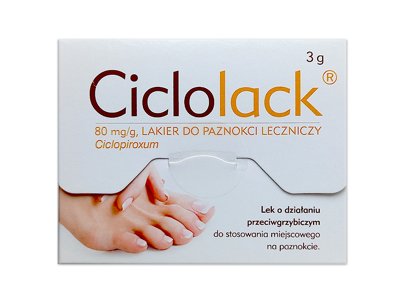 Ciclolack, lakier do paznokci, 80 mg/g