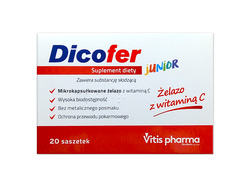 Dicofer Junior, saszetki