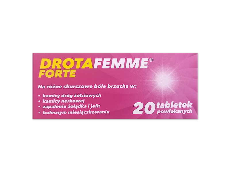 Zdjęcie Drotafemme Forte, tabletki, 80 mg