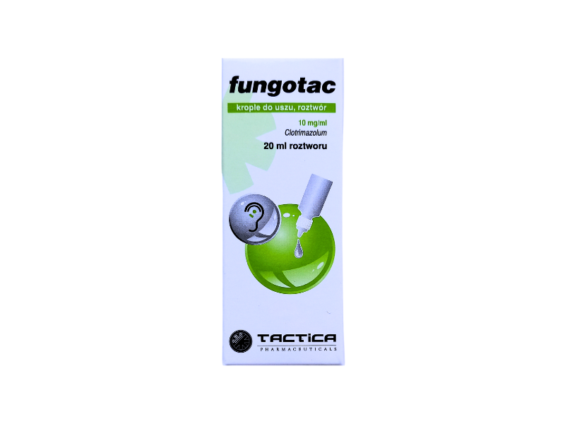 Fungotac, krople do uszu, 10 mg/ml