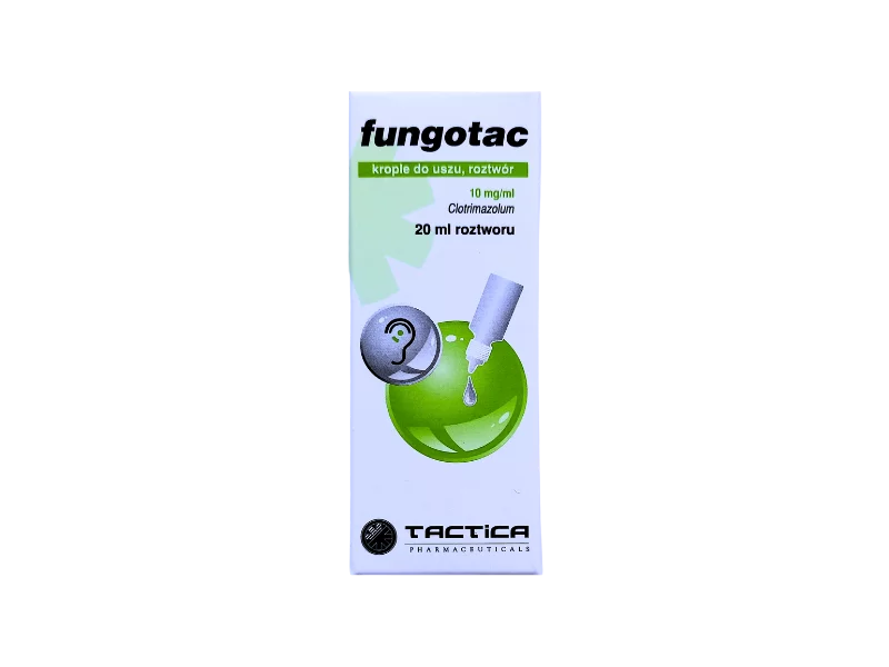 Zdjęcie Fungotac, krople do uszu, 10 mg/ml